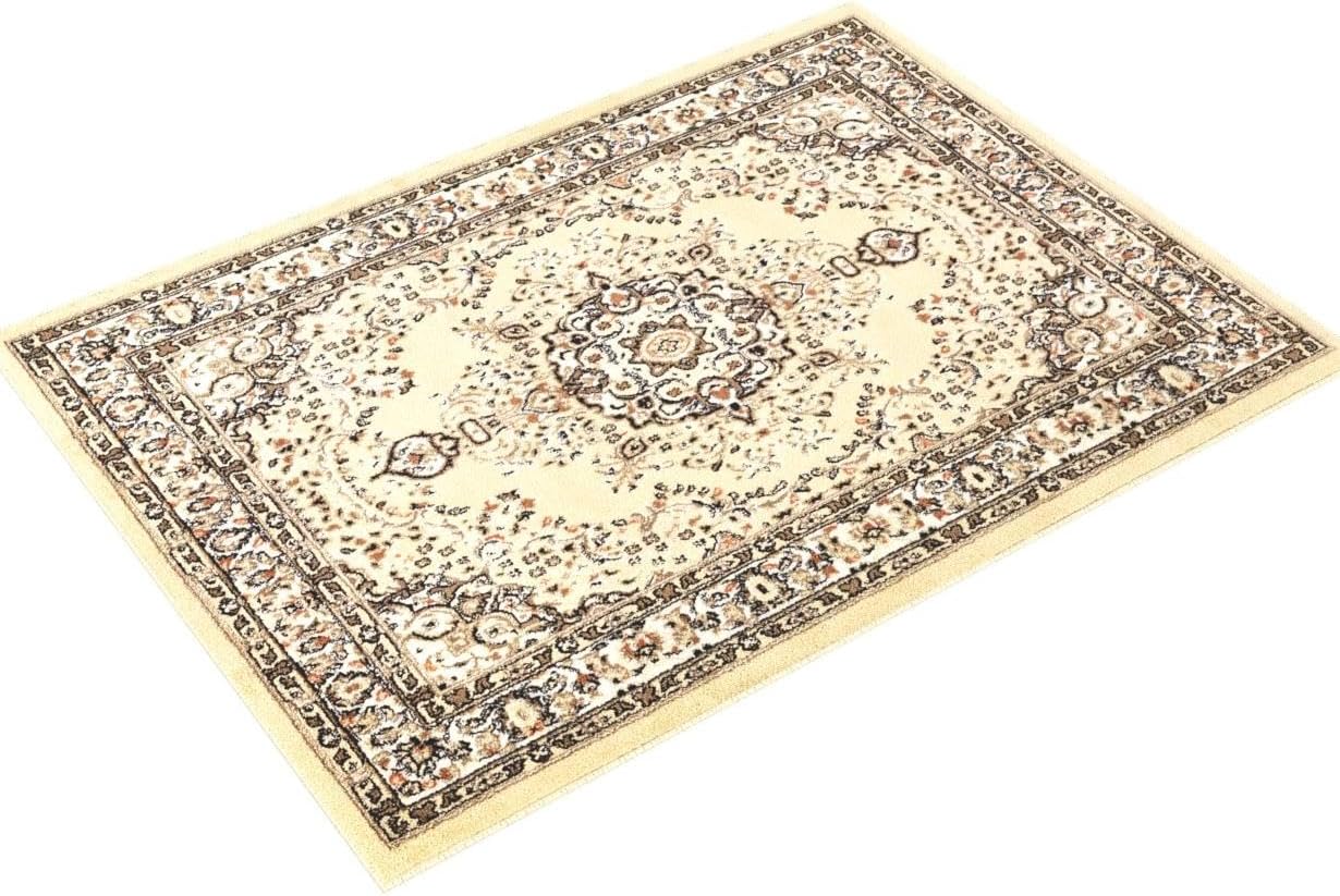 Antep Rugs - Alfombra oriental de 5 x 7 con medallón tradicional para interior...