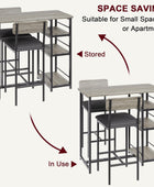 Juego de mesa de comedor para 2, mesa de cocina y sillas para 2 con sillas