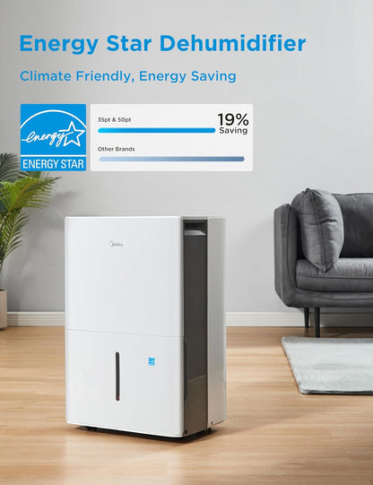 Deshumidificador certificado Energy Star de 3000 pies cuadrados con filtro de