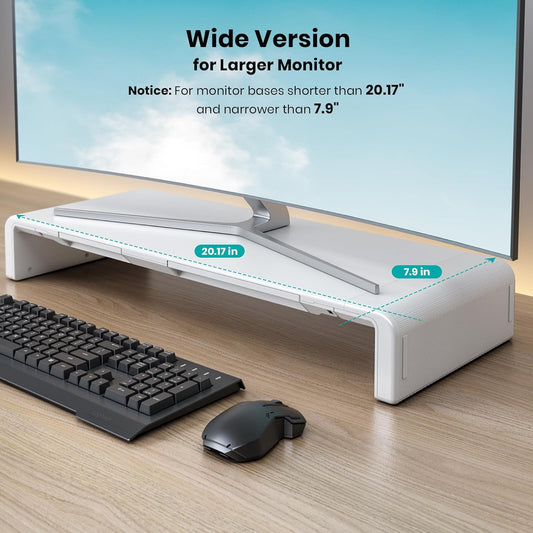 Klearlook Soporte elevador para monitor de computadora plegable con claridad...