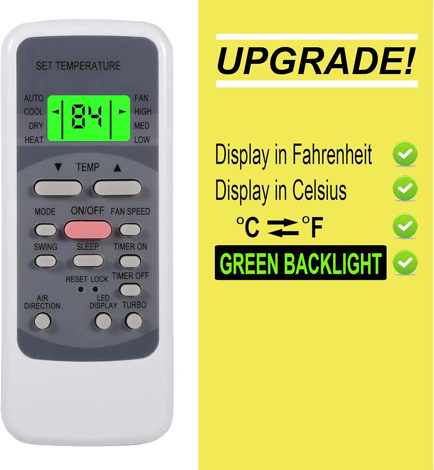Mando a distancia de repuesto para aire acondicionado Arctic King AC EWK+06CR5...