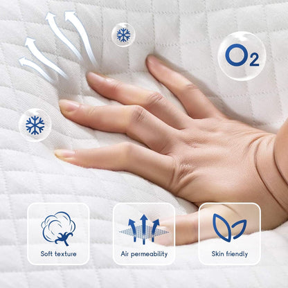 Colchón tamaño individual, colchón de espuma viscoelástica de gel de 6