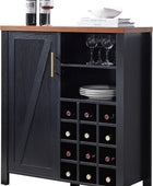 Kings Brand Furniture - Aparador Buffet Wine Licor Bar Armario para cocina,...