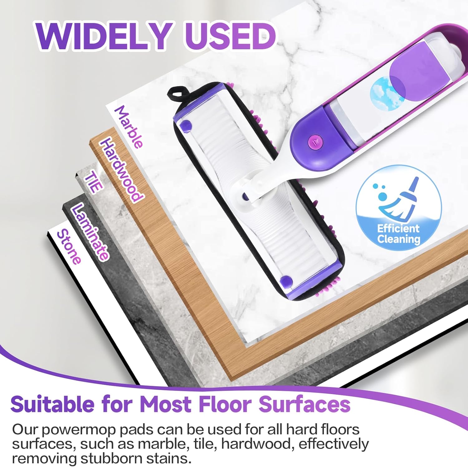 Paquete de 6 almohadillas de repuesto reutilizables compatibles con Swiffer...