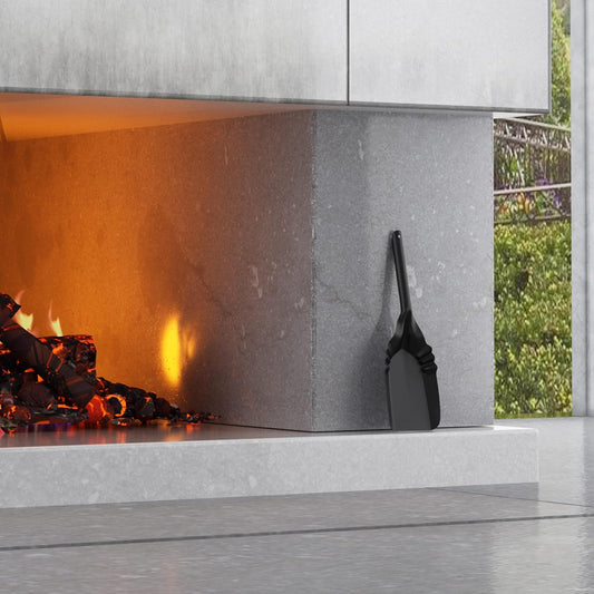 Fire Beauty Pala para chimenea - Pala de ceniza-Cuchara para chimenea-Pala de...