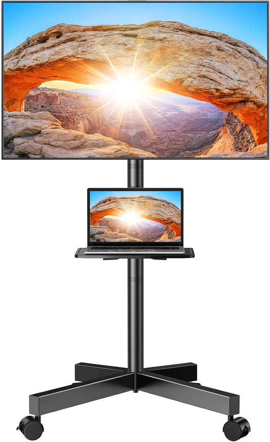 Perlegear Soporte de TV rodante para pantalla plana LED de 23 a 60...
