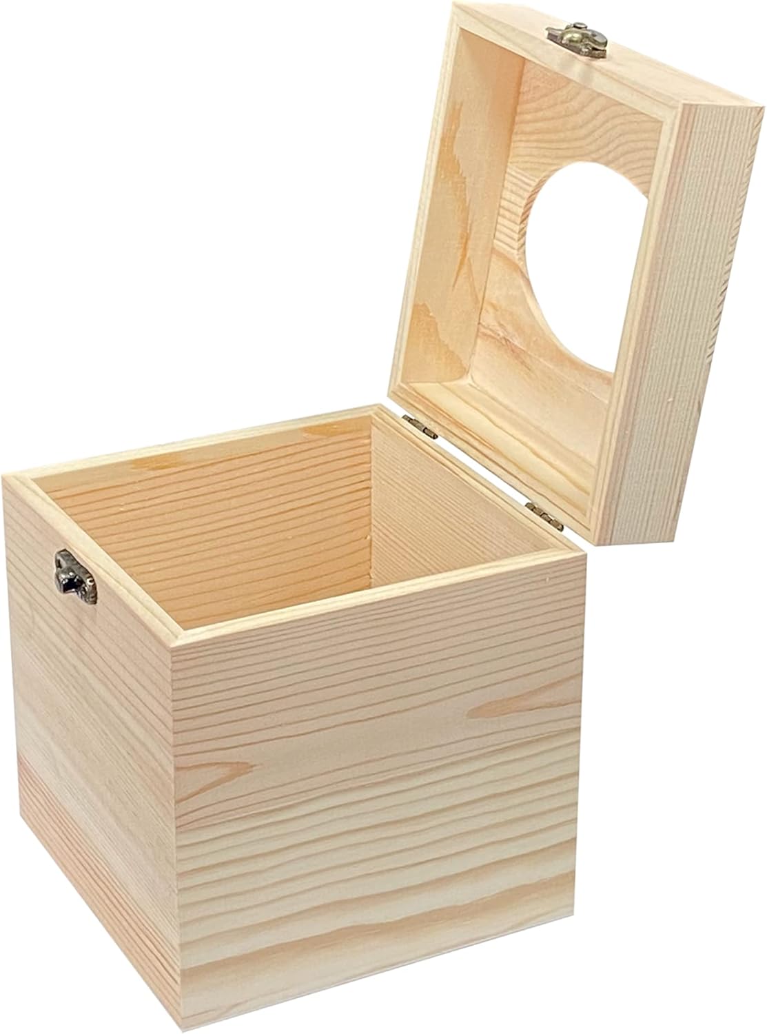 Paquete de 2 fundas para caja de pañuelos de madera sin terminar para...