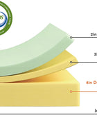 Green Tea Queen - Colchón de espuma viscoelástica de gel de 8 pulgadas, colchón...