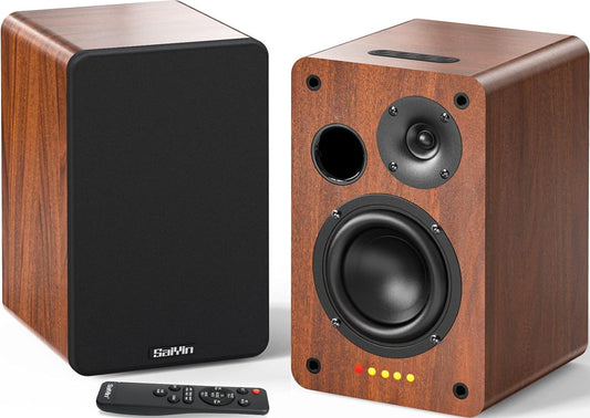 Saiyin Altavoces Bluetooth para estantería, 40 W x 2 altavoces de TV...