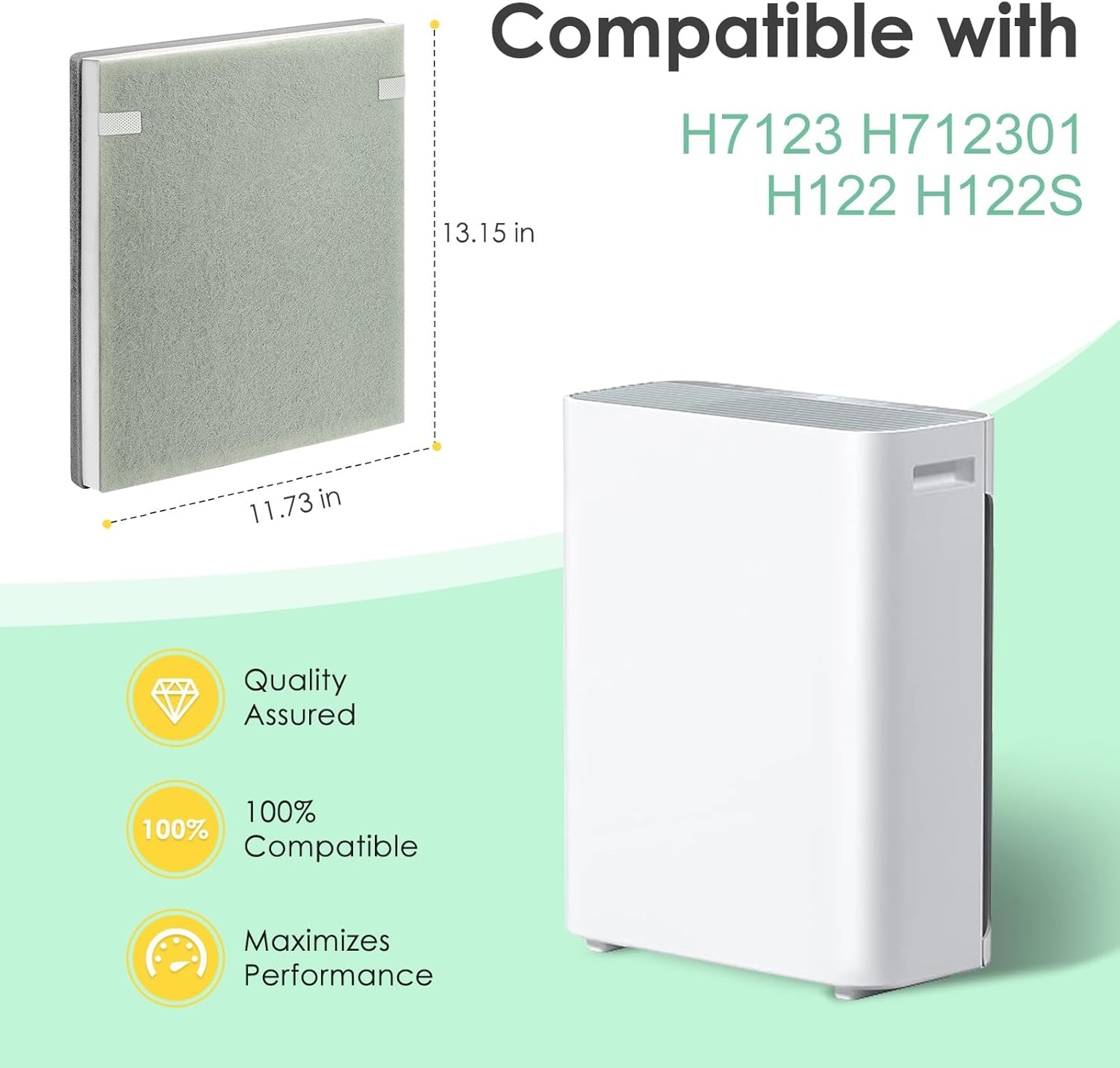 H7123101 H21 H211S - Filtro de repuesto compatible con filtro de repuesto para...