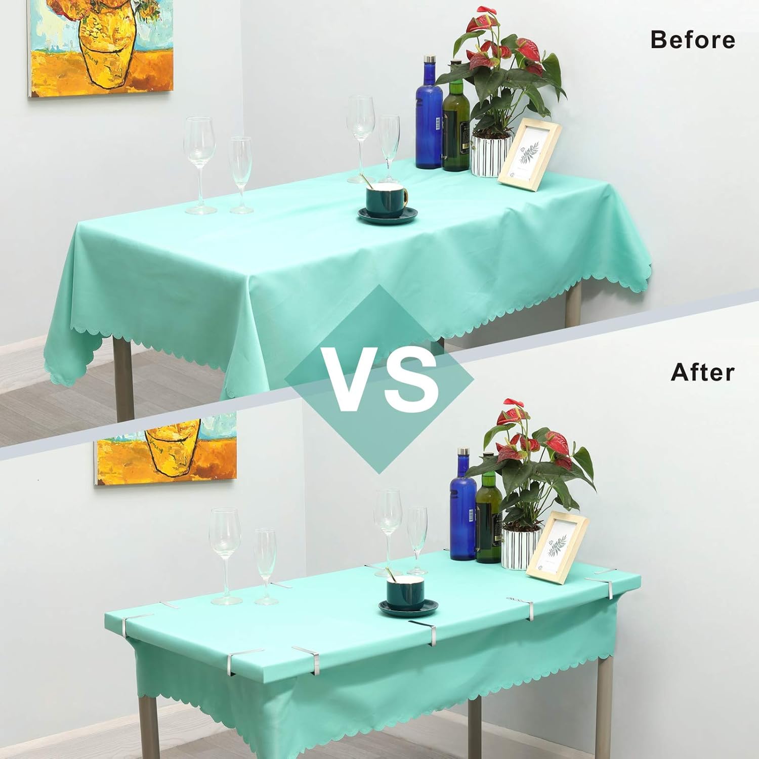 Paquete de 12 clips para mantel  Clips de mesa de picnic resistentes,...