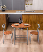 Mesa de cocina de 3 piezas, juego de mesa de comedor, juego de mesa de cocina