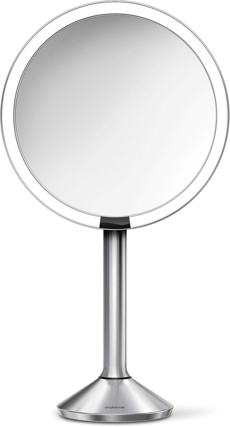Espejo con sensor Simplehuman de 8 pulgadas, profesional (temperatura y color...