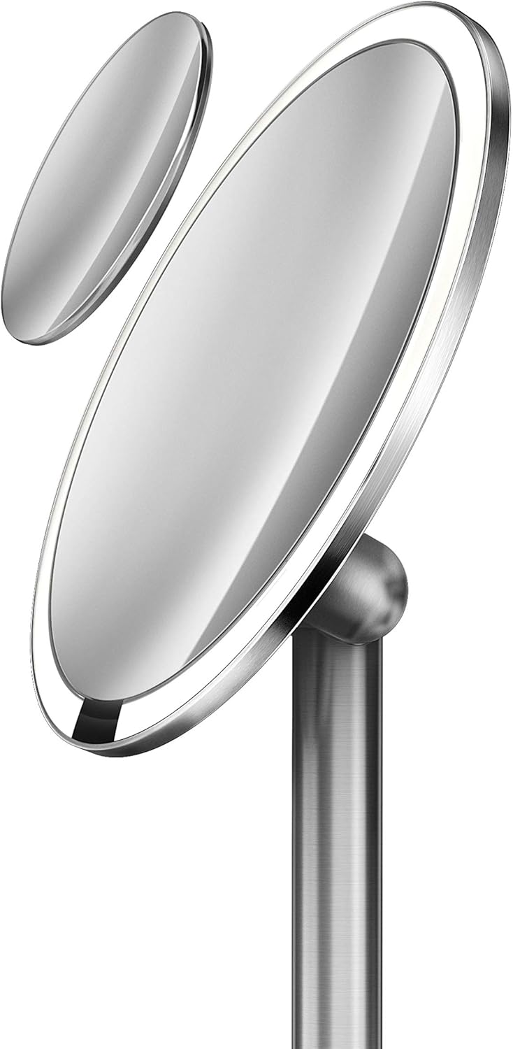 Espejo con sensor Simplehuman de 8 pulgadas, profesional (temperatura y color...