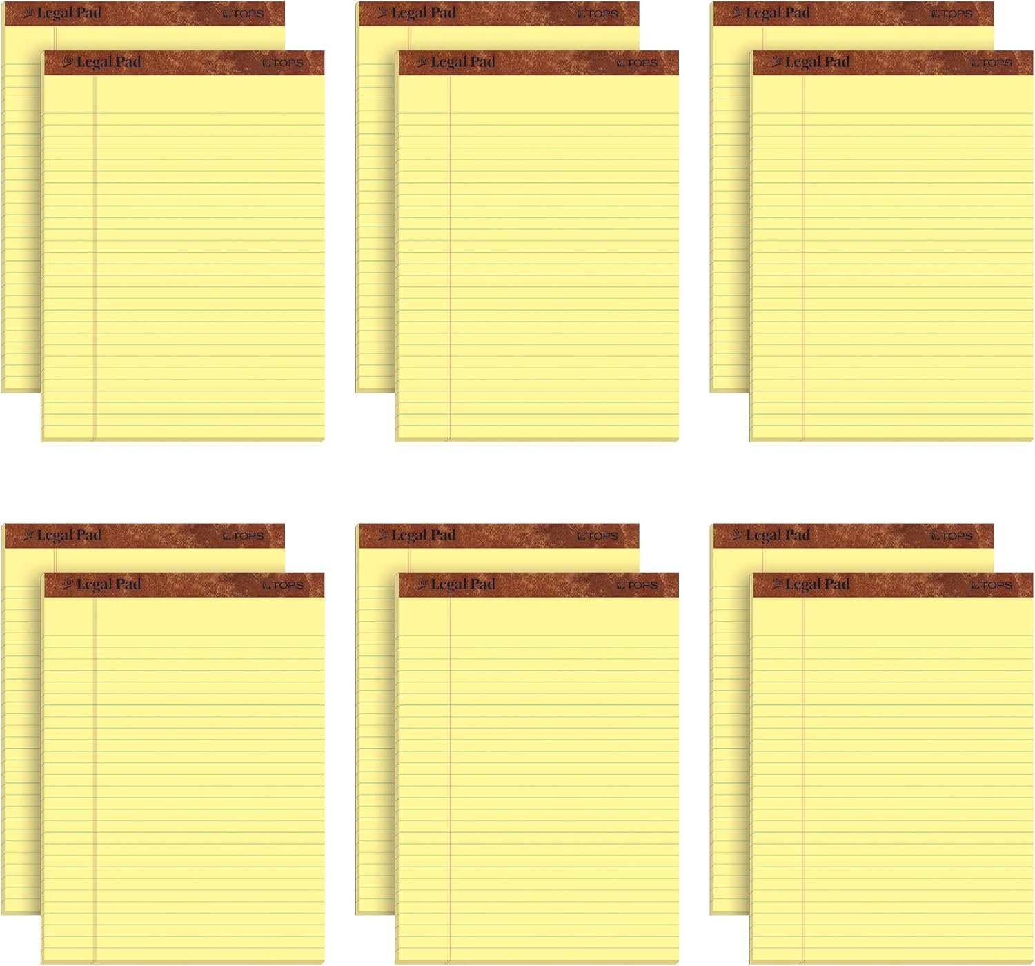 TOPS The Legal Pad - Blocs de notas de tamaño legal, 5 x 8 pulgadas, hojas...