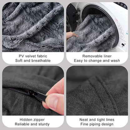 Funda para silla tipo puf de piel gigante para niños y adultos, (sin relleno),