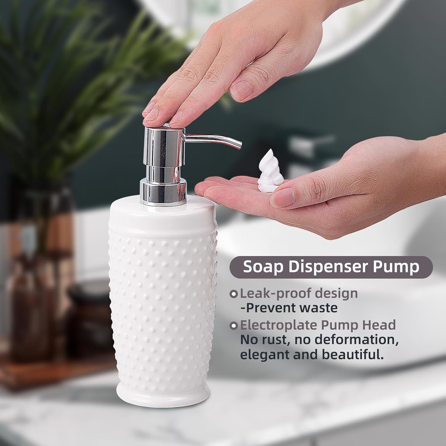 Juego de accesorios de baño, juego completo de accesorios de baño de cerámica...