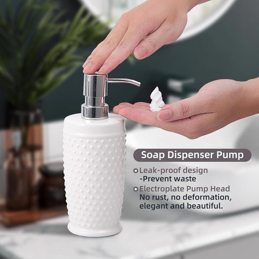 Juego de accesorios de baño, juego completo de accesorios de baño de cerámica...