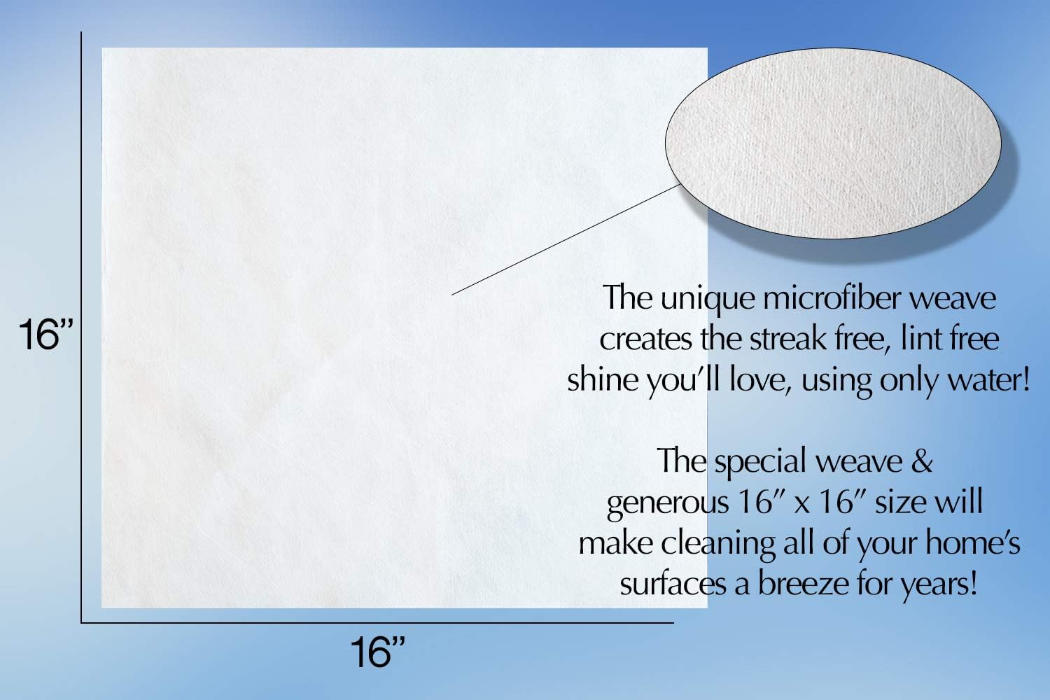 Streakfree Paños de limpieza de microfibra para el hogar, paños de limpieza de
