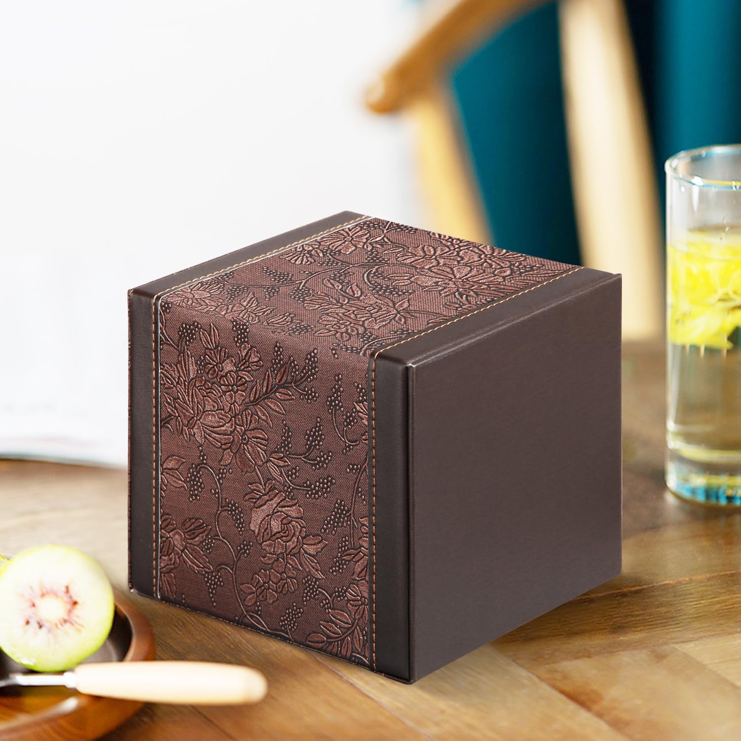 Funda cuadrada para caja de pañuelos, tamaño grande, soporte para pañuelos...