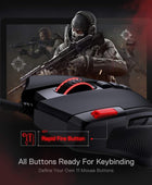 Redragon M612 Predator RGB Mouse para juegos, 8000 DPI con cable óptico con 11...