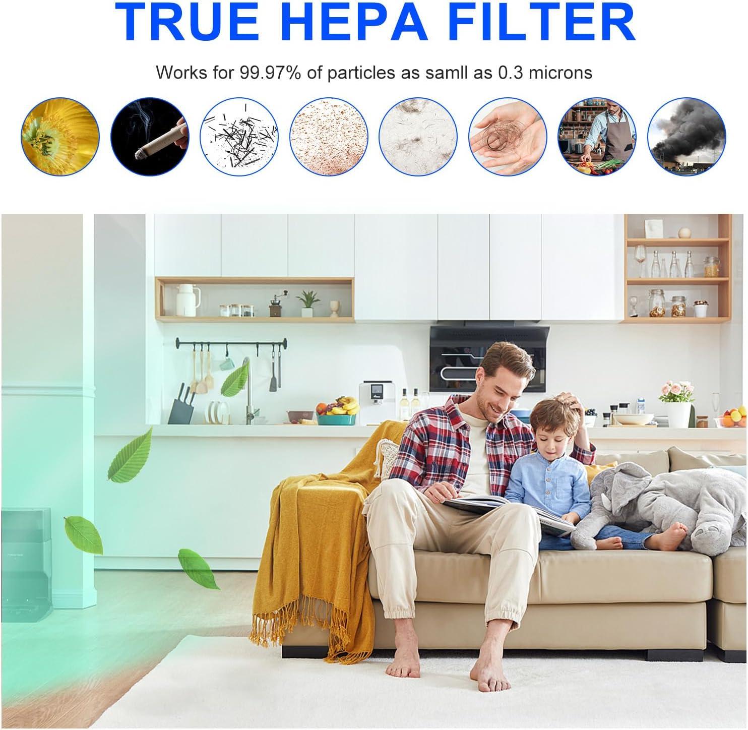 Filtro HEPA H13 de repuesto compatible con LEVOIT Core 600S Core 600S-RF-PA