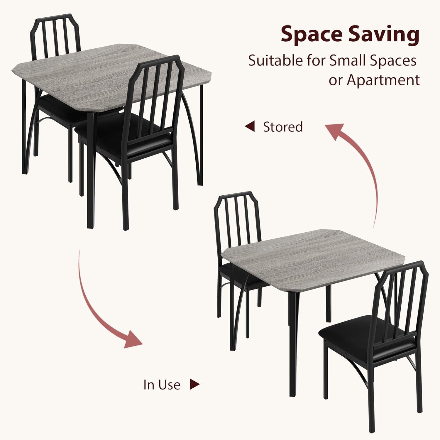 IDEALHOUSE Juego de 2 sillas de mesa de comedor para 2, juego de 2 sillas de