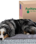 Furhaven - Cama para perro de espuma de gel refrescante, estilo diván en forma...