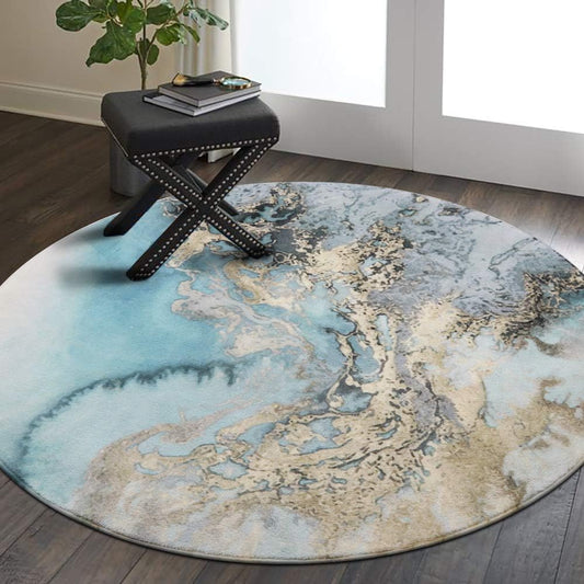 Alfombra Lahome con diseño de mármol, de 60 x 91 cm, de lana sintética, de...