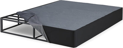 Signature Design by Somier de colchón de 10 pulgadas con base de metal, King,