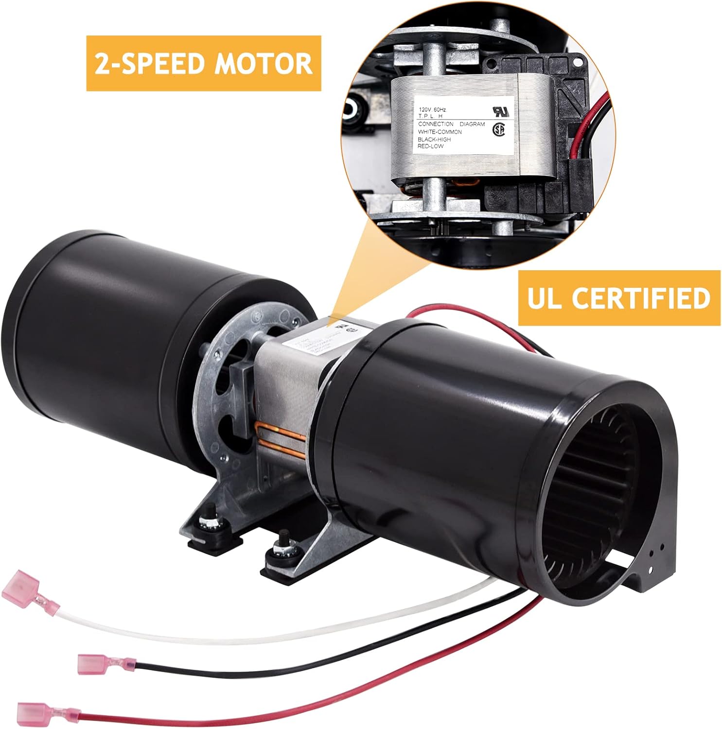Adviace Ventilador de convección 812-3370 para estufa de pellets Quadrafire...