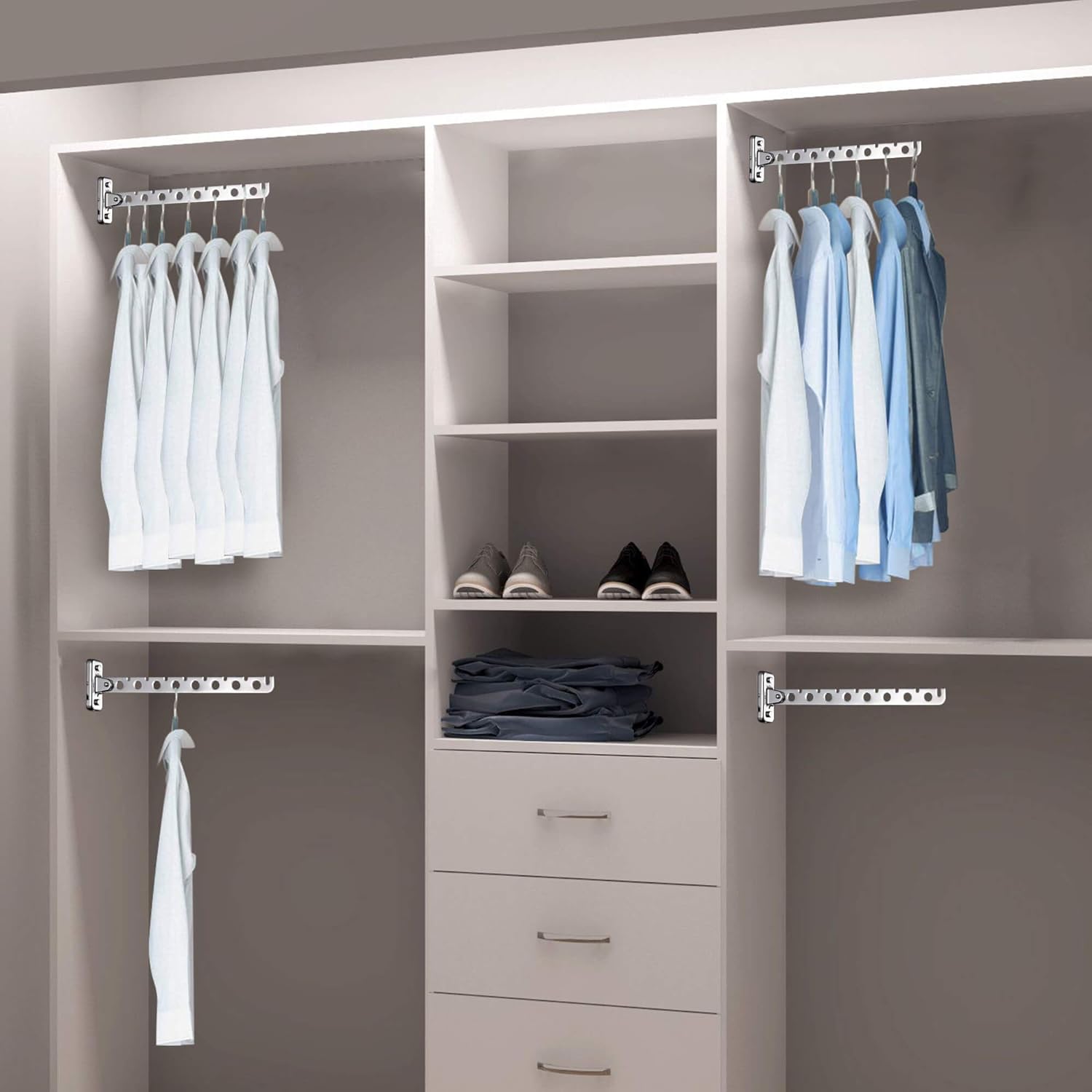 Perchas para ropa de pared, colgador de ropa, colgador de ropa para colgar en
