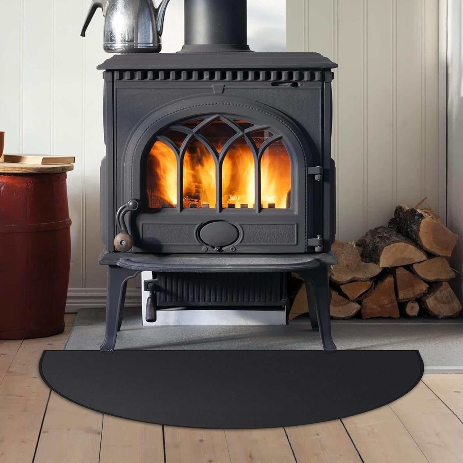 Hearth - Alfombras resistentes al fuego, 48 x 28 pulgadas, tapete ignífugo para...