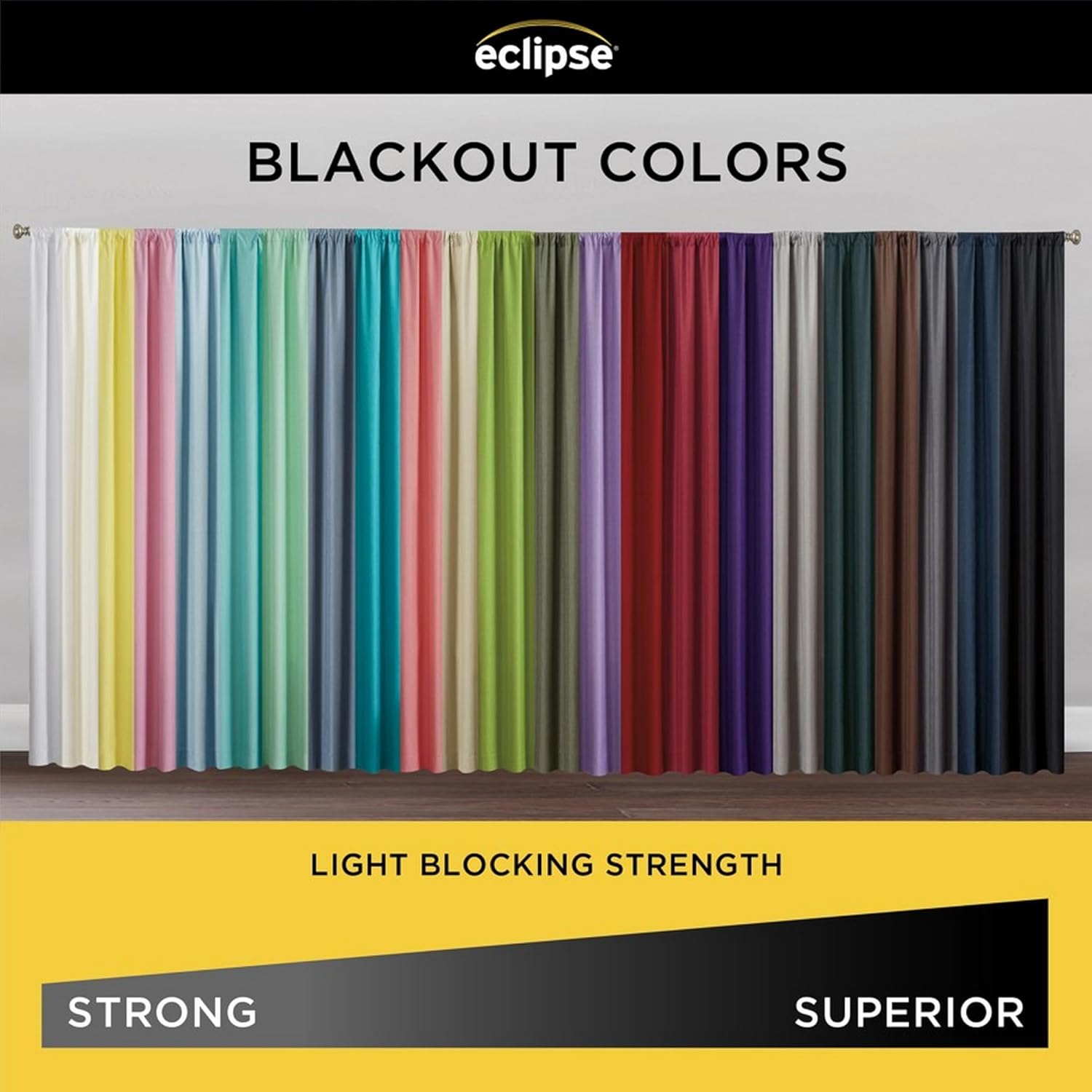 Eclipse Kendall - Cortinas térmicas blackout modernas con pasabarras para...