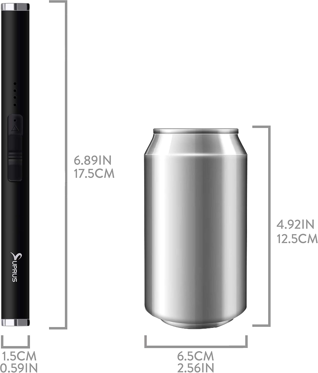 Encendedor de arco de vela SUPRUS USB de 6.89pulgadas, recargable, sin llama,...