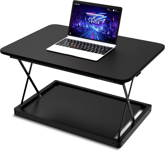 CHANGEdesk MINI - Convertidor de escritorio pequeño de pie de altura ajustable,...