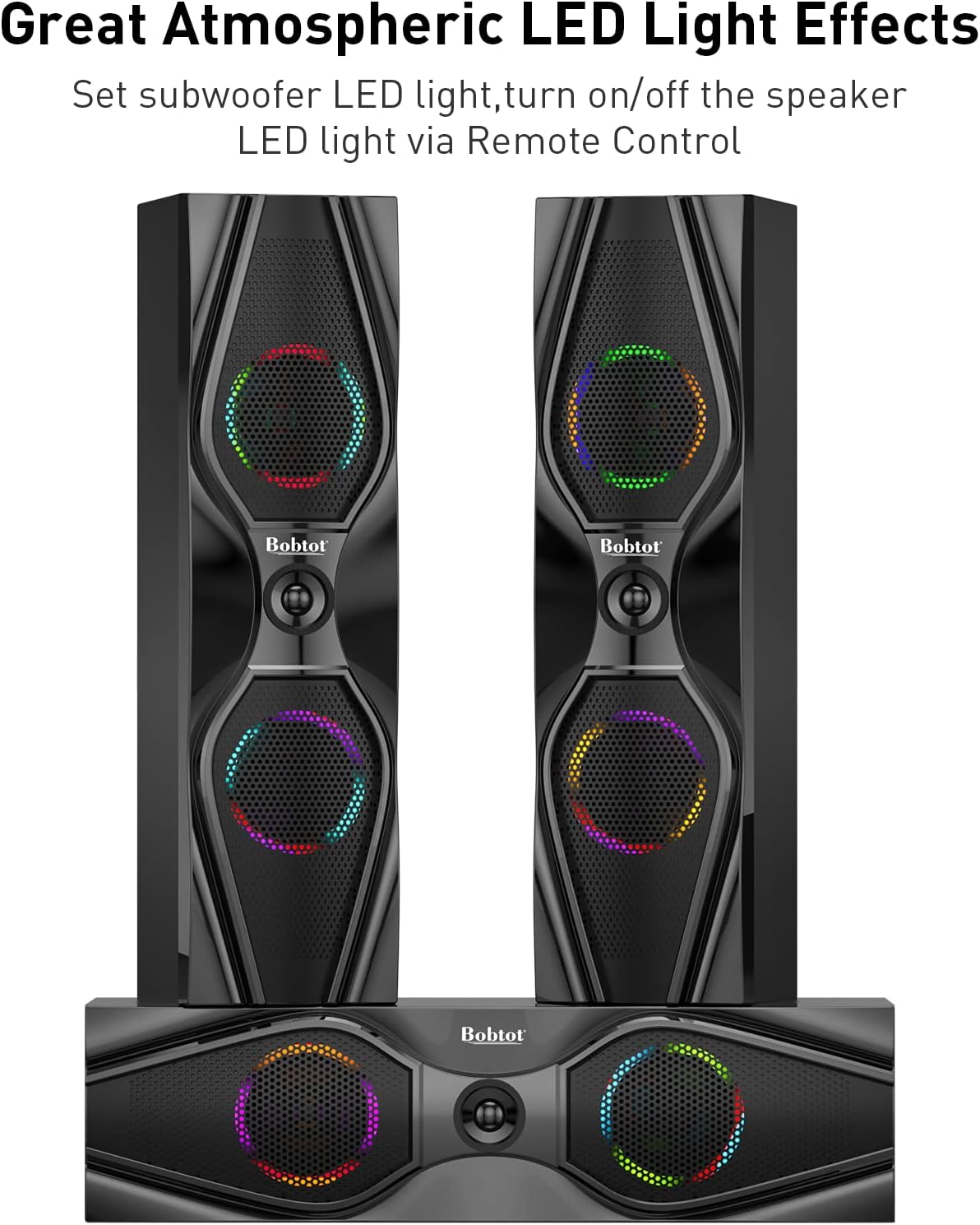 Bobtot Sistemas de cine en casa Altavoces de sonido envolvente  1200 vatios...