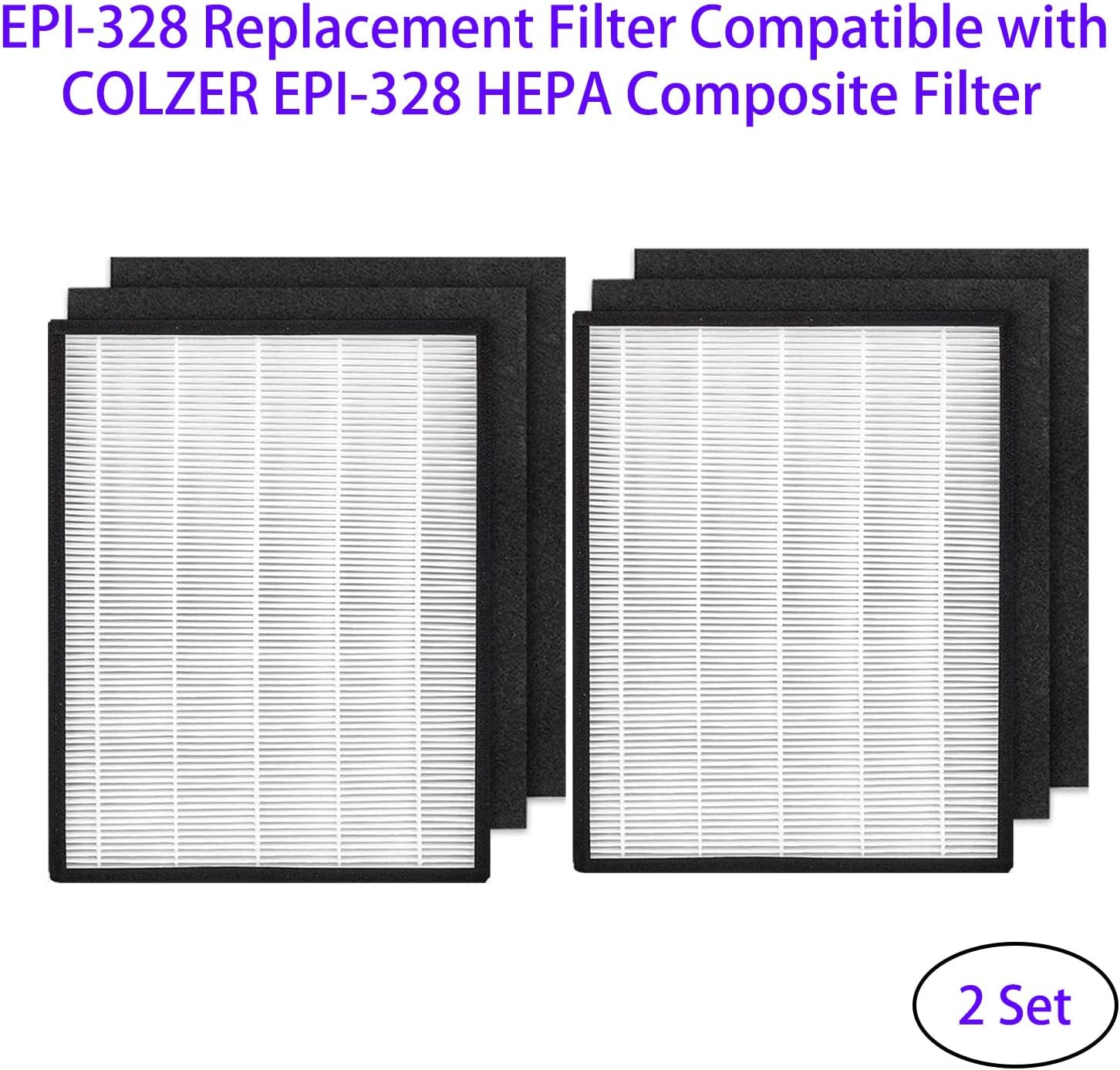 Filtro de repuesto EPI-328 para purificador de aire COLZER EPI-328 y Domccy...