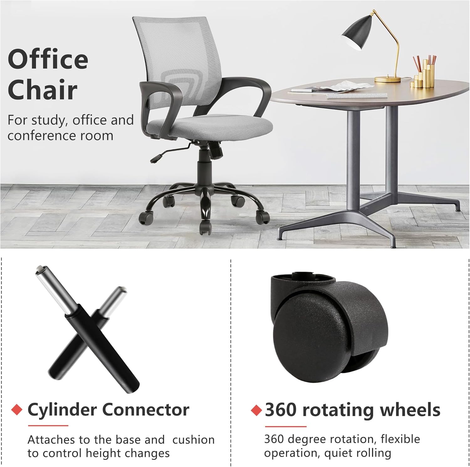 PayLessHere Silla de oficina para computadora, ergonómica, silla de escritorio...
