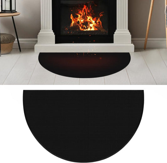 Tapete grueso mejorado para chimenea, de 24 x 42 pulgadas, resistente al fuego,...