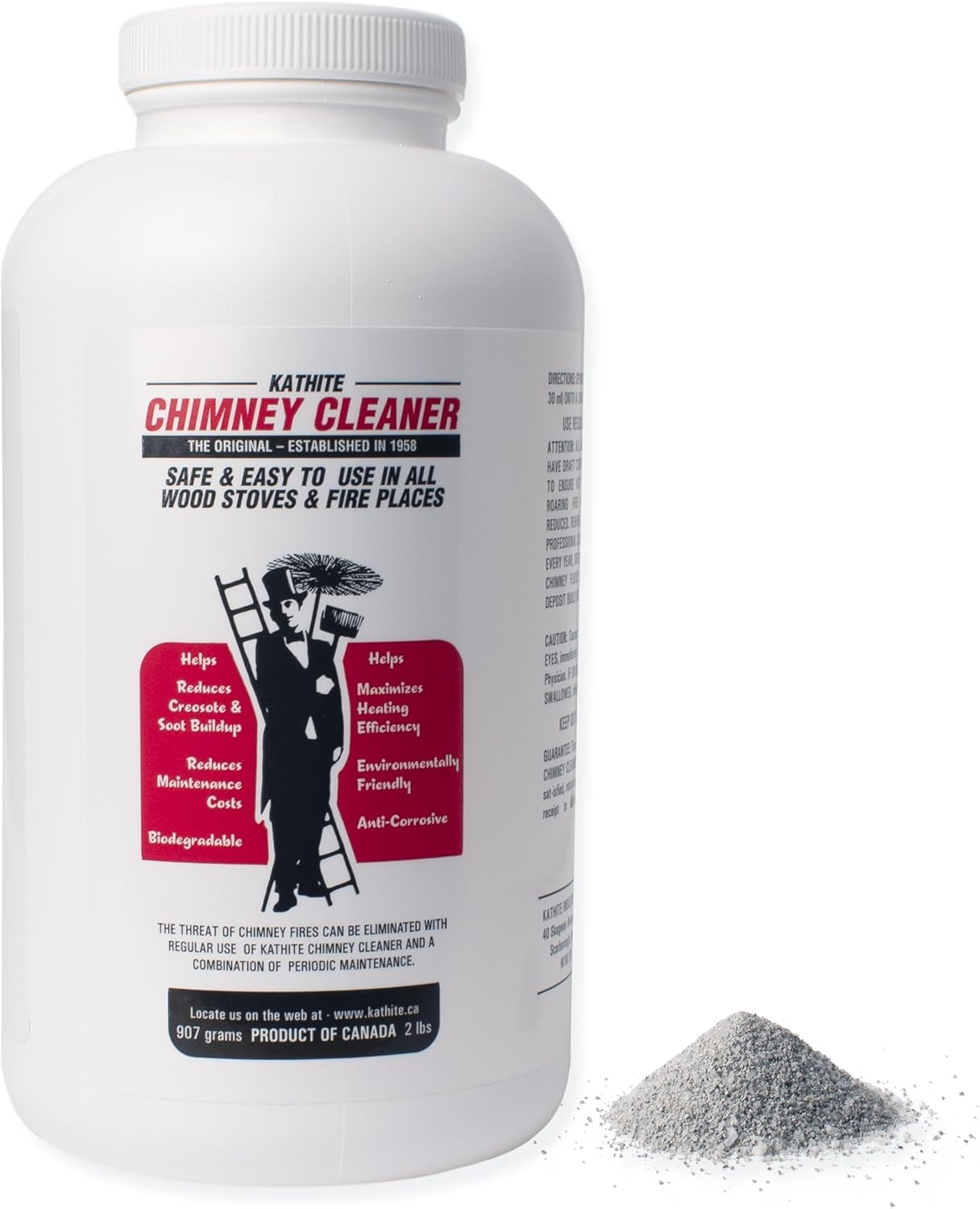 KABIN Kathite - Limpiador de chimenea de 2 libras, kit de limpieza de chimenea...