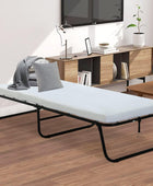 Cama plegable para invitados, cama de tamaño individual, base de colchón...