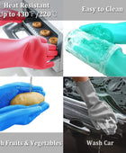 FENGYE Guantes mágicos de silicona para lavar platos, esponja de cepillo de