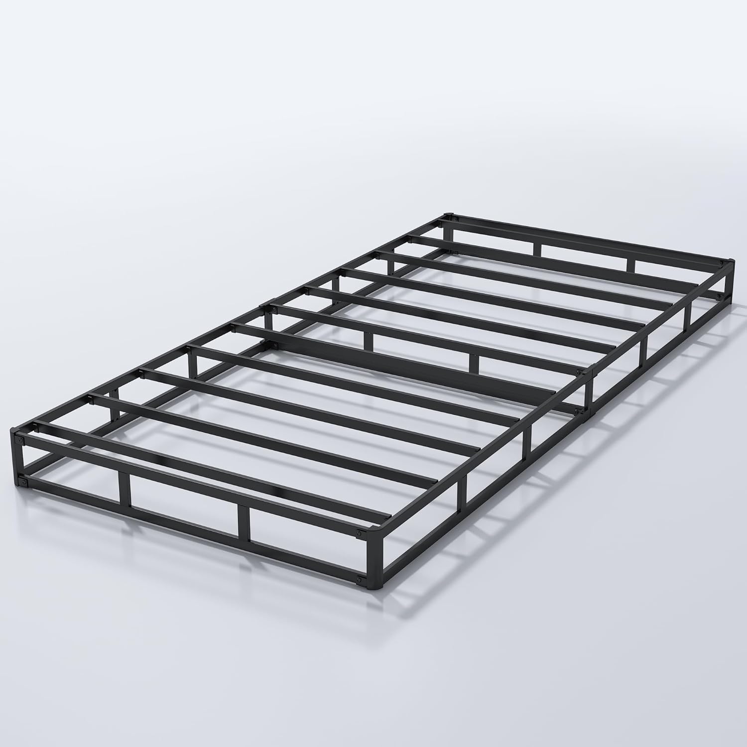 Base de colchón de metal resistente de 5 pulgadas, capacidad máxima de peso de