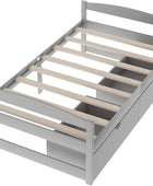 SOFTSEA Sofá cama individual con cajones de almacenamiento, base de colchón,...