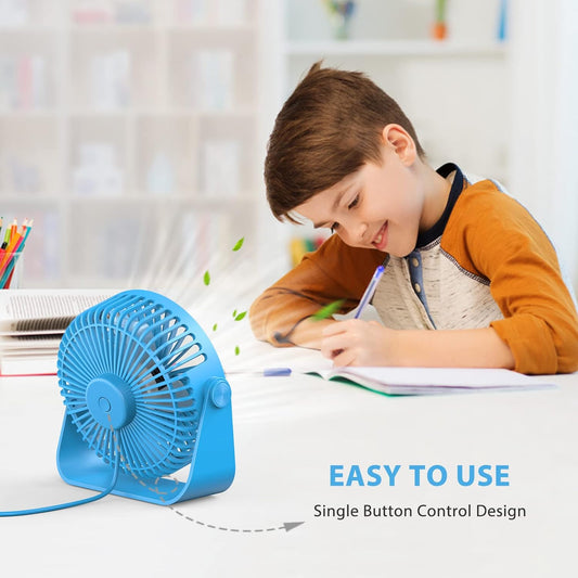 FARADAY Ventiladores de escritorio USB de 5 pulgadas, ventiladores de mesa...