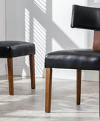 VESCASA Sillas de comedor tapizadas con patas de madera, sillas de comedor...