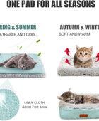 Cama para gatos pequeños, cama para gatos autocalentable, alfombrilla térmica...