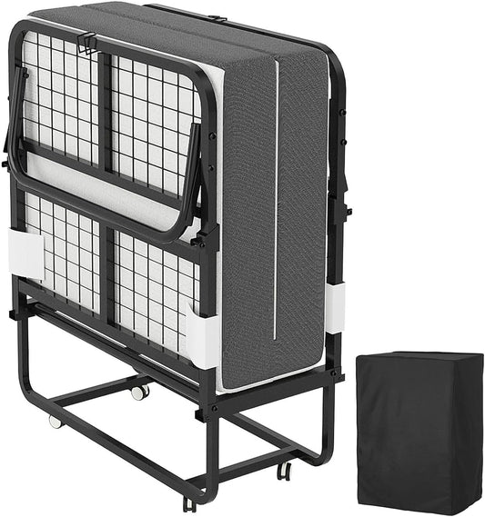 Cama plegable con colchón Cama plegable portátil para adultos enrollables para