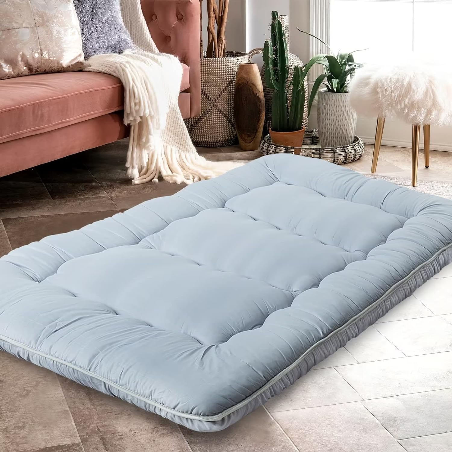 Natsukage Colchón de suelo grueso para dormir, colchón futón para adultos,...